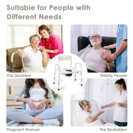 Dreamade 3-in-1 Bedside Commode Chair