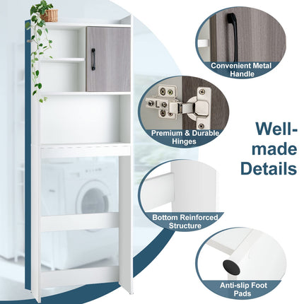 Dreamade Over-The-Toilet Space-Saving Storage Cabinet
