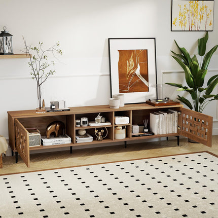 Dreamade Mid Century Modern TV Stand for 60-80 Inch TV