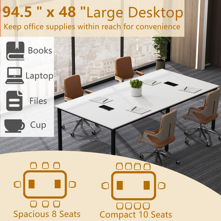 Dreamade 94.5"x 48" Conference Table for 8-10 People