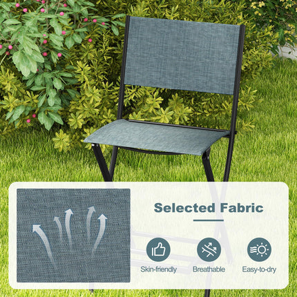 Dreamade Folding Patio Bar Chairs Set of 6
