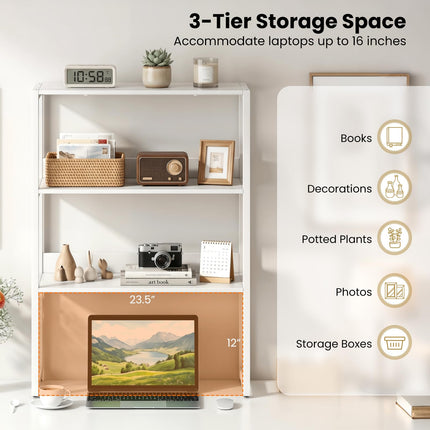 Dreamade Desktop Bookshelf for Home Office Kitchen Dorm (1/2)