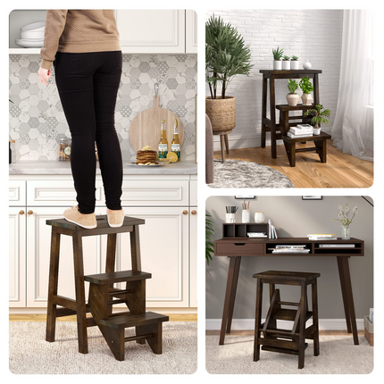 Folding 3 Tier Step Ladder - Dreamade