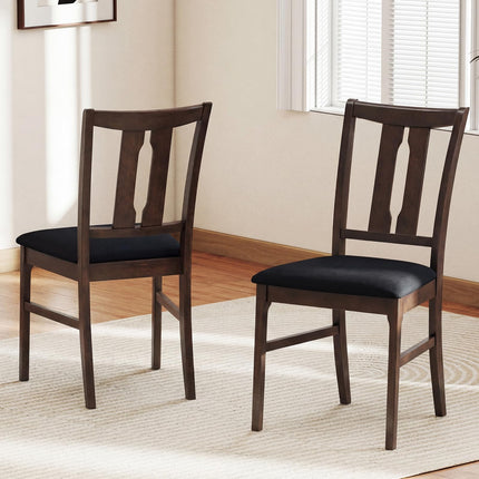 Dreamade Fabric Upholstered Kitchen Chair w/Padded Seat for Home Restaurant