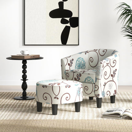 Dreamade Small Accent Chair with Ottoman Set