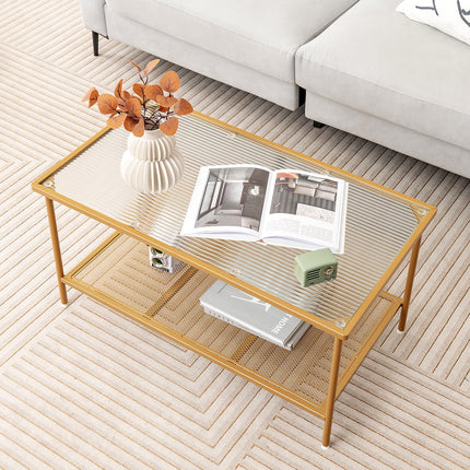 Dreamade 2-Tier Modern Coffee Table