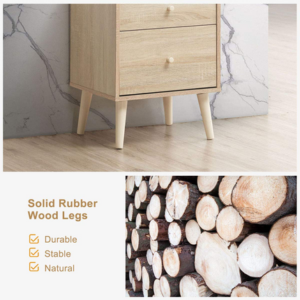 Dreamade Hallway Storage Cabinet Organizer Beside End Table