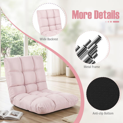 Dreamade Floor Sofa Chair with 14 Adjustable Position