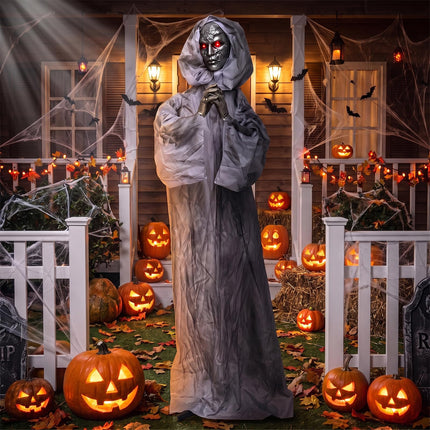 DREAMADE 5.6FT Animated Lifesize Weeping Woman Halloween Decor