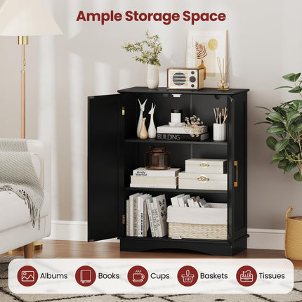 Dreamade Bathroom Storage Cabinet Modern 31.5" Cupboard with Adjustable Shelves