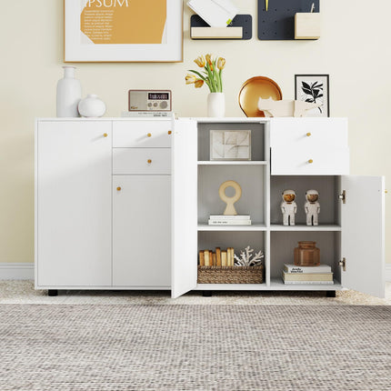 Dreamade Sideboard Buffet Cabinet Modern Sideboard Storage Cabinet