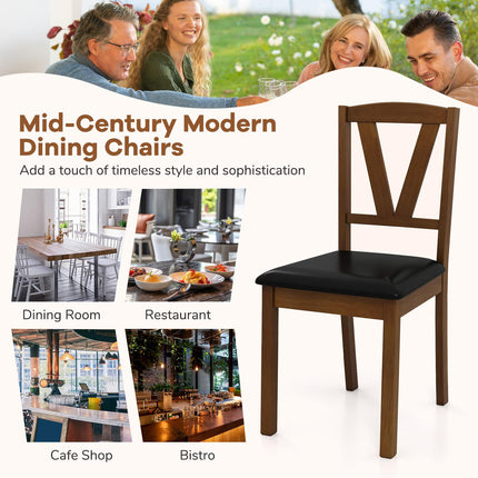 Dreamade Wooden Dining Chairs Set (2/4)