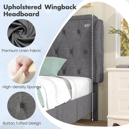 Dreamade Twin Bed Frames with Headboard