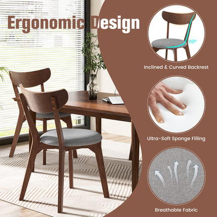 Dreamade Upholstered Dining Chairs Set of 2/4 for Living Room Restaurant