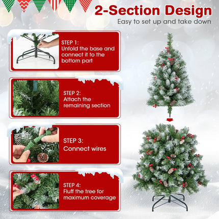 5ft Pre-Lit Christmas Tree - Dreamade