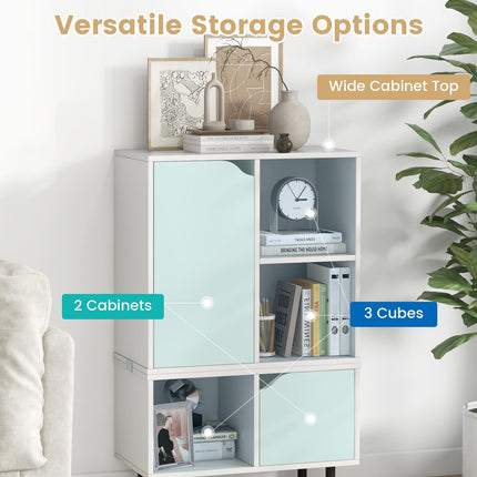 Dreamade 5 Cube Stackable Bookcase
