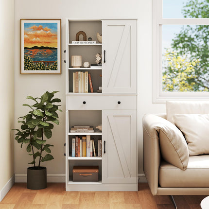 Dreamade 72" Tall Kitchen Pantry Cabinet for Living Room