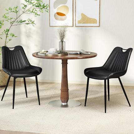Dreamade Dining Chairs Set of 4 PU Leather Upholstered Kitchen Dining Room Chairs