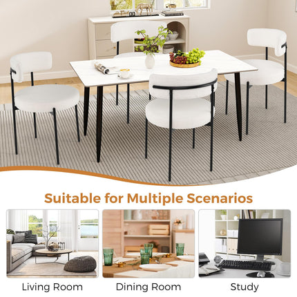 Dreamade Boucle Dining Chairs Set of 2