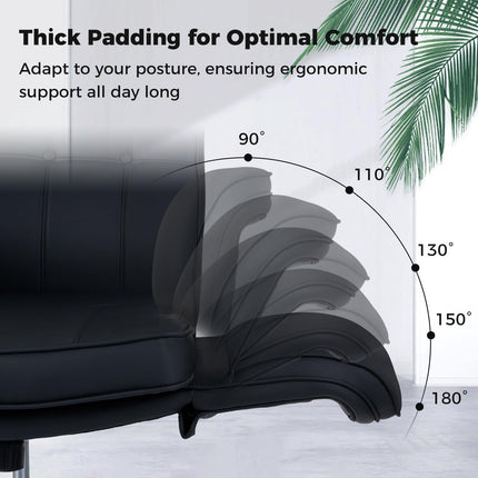 Dreamade Criss Cross Chair with Armrests & Wheels