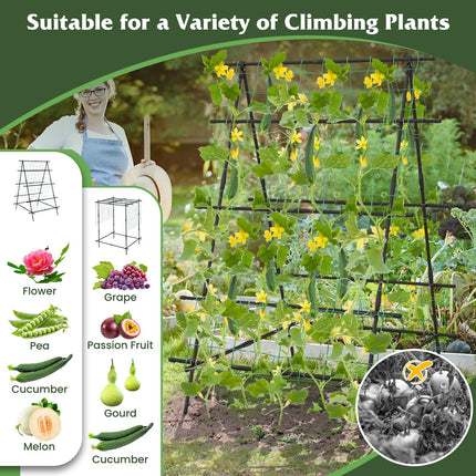 Dreamade Cucumber Trellis, Trellis for Climbing Plants Outdoor