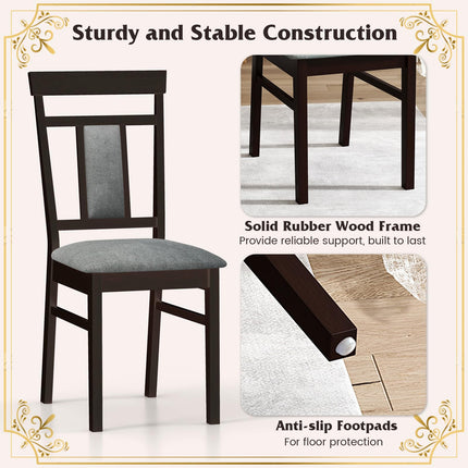 Dreamade Wooden Dining Chairs Set for Dining Room Living Room