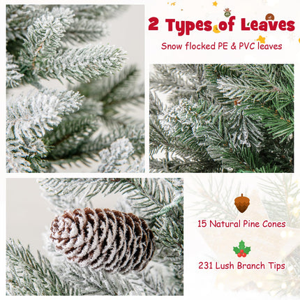 Dreamade 4 FT Pre-lit Entrance Christmas Tree with 231 Branch Tips and 100 LED Lights