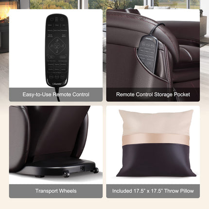 Dreamade Full Body Massage Chair - Zero Gravity SL Track Electric Recliner with Reversible Footrest