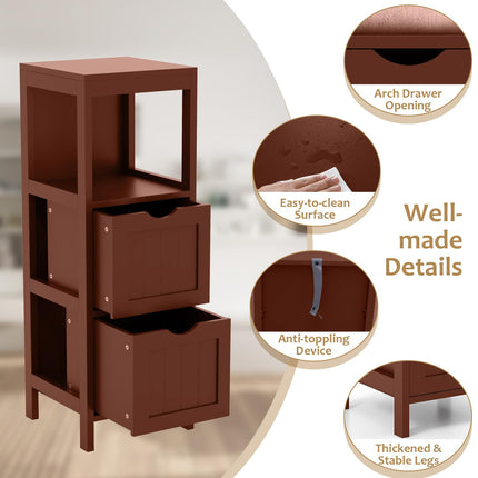 Dreamade Bathroom Organizers and Storage Cabinet - Storage Organizer Rack Stand