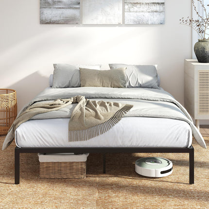 Dreamade 12 Inch Metal Platform Bed Frame with Steel Slats Support