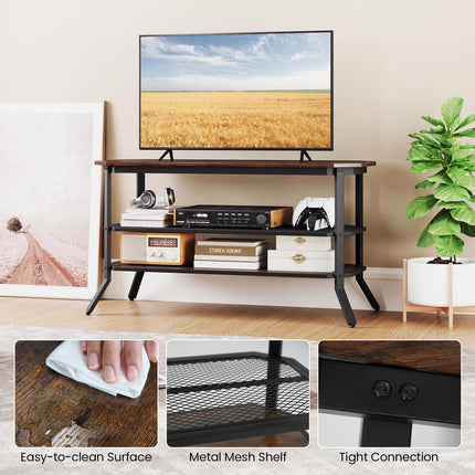 Dreamade TV Stand 3 Tier Industrial Entertainment Center