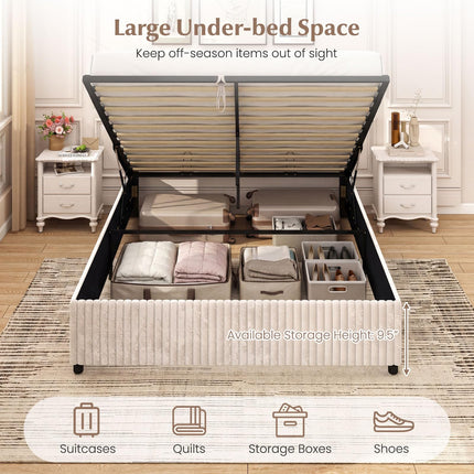 Dreamade Queen Size Lift Up Storage Bed
