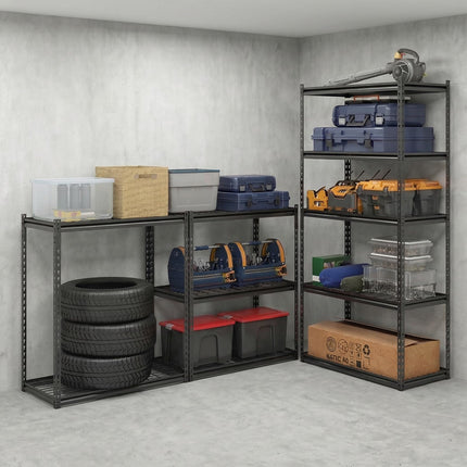 Dreamade 5-Tier Metal Storage Shelves(1/2/3/4,36" L x 18" W x 72" H)