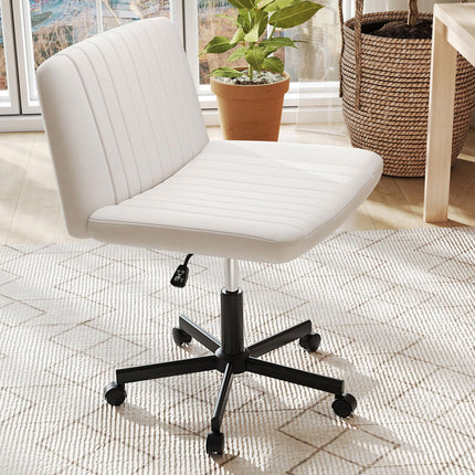 Dreamade Armless Cross Legged Office Chair for Home