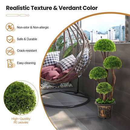 Dreamade Artificial Cypress Topiary Ball Tree - DreamadeUS
