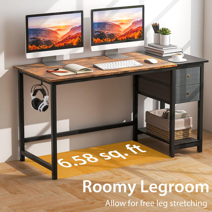Dreamade Computer Desk with Drawers