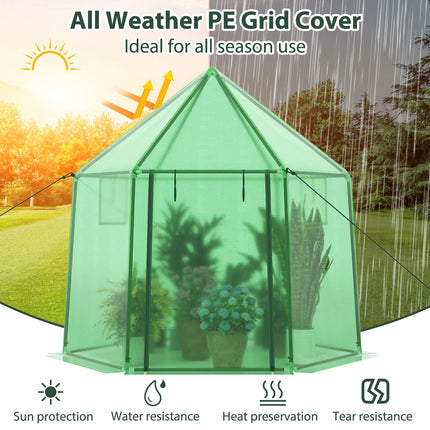Dreamade 6.5 x 5.7 x 6.3 FT Greenhouse Portable Walk in Outdoor Hot House Tent