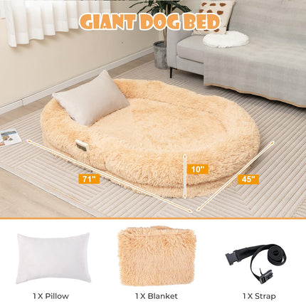 Dreamade Human Dog Bed - 71" x 45" Large Human Size Dog Bed for Adult