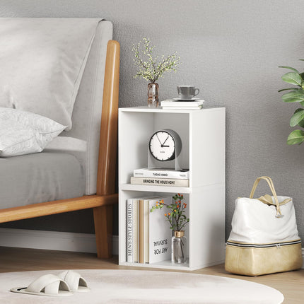 Dreamade White Cubby Bookcase