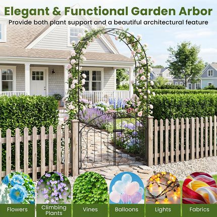 Dreamade 79" H x 39" W Garden Arch with Gate