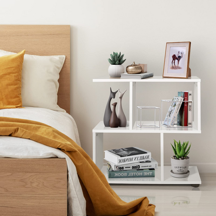 Dreamade 3-Tier Geometric Bookshelf