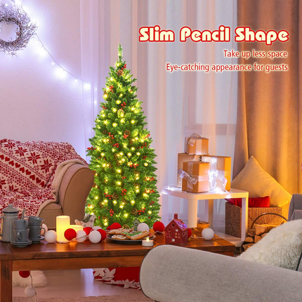 Dreamade Pre-Lit Pencil Christmas Tree - DreamadeUS
