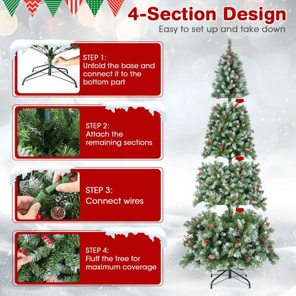 Dreamade Pre-Lit Christmas Tree with 8 Lighting Modes