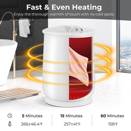 Dreamade Towel Warmer Bucket - 21 L Bathroom Towel Heater