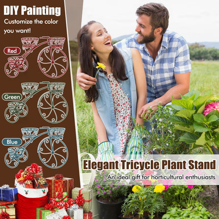 Dreamade Metal Bicycle Planter