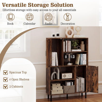 Dreamade 47 Inches Storage Cabinet with Doors for Living Room