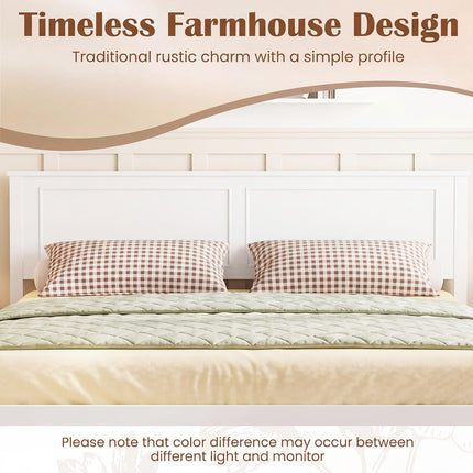 Dreamade Wood Queen/Full/Twin Size Bed Frame with Wooden Slat Support