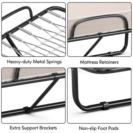 Dreamade Folding Bed with Mattress