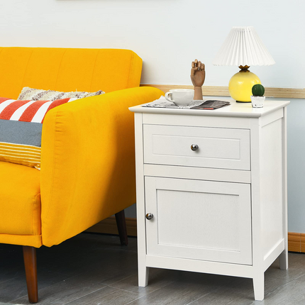 Wooden End Table W/Shelf - Dreamade