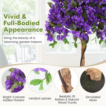 Dreamade 53” Bougainvillea Artificial Tree with 576 Flowers